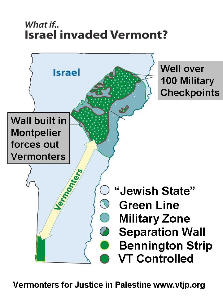 What If Israel Occupied Vermont?