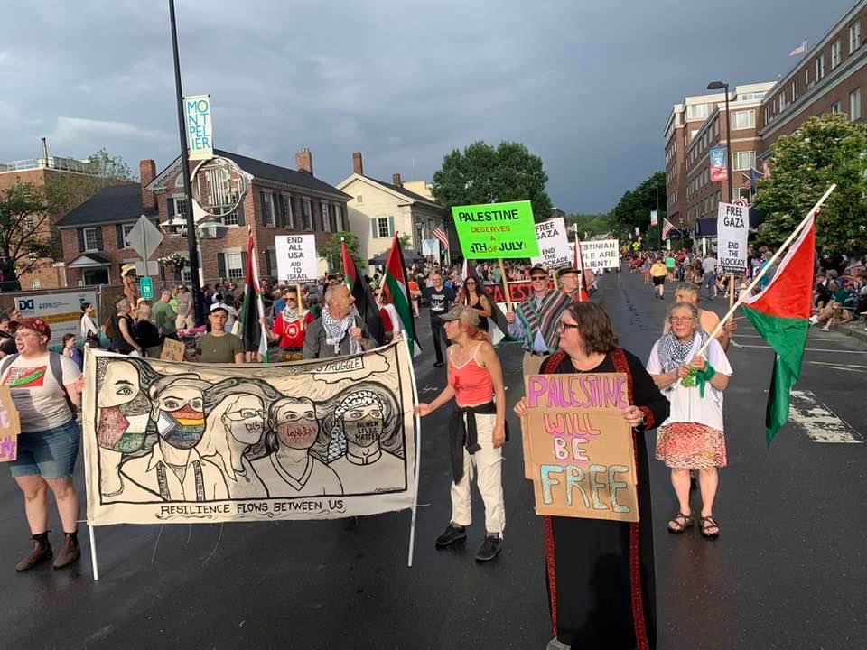 Pro-Palestinian protesters target Balint fundraiser in Burlington, calling  for cease-fire in Gaza - VTDigger
